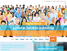 Tablet Screenshot of lutheranservices.org
